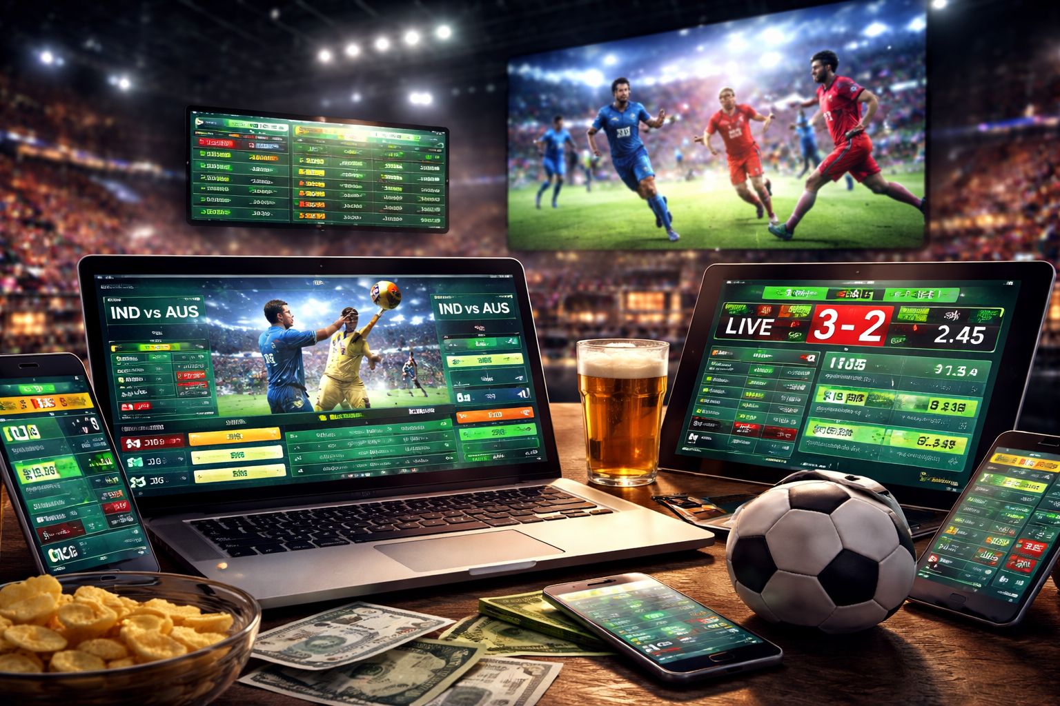 Football, Cricket, And Popular Markets Ready For Action Football, Cricket, And Popular Markets Ready For Action